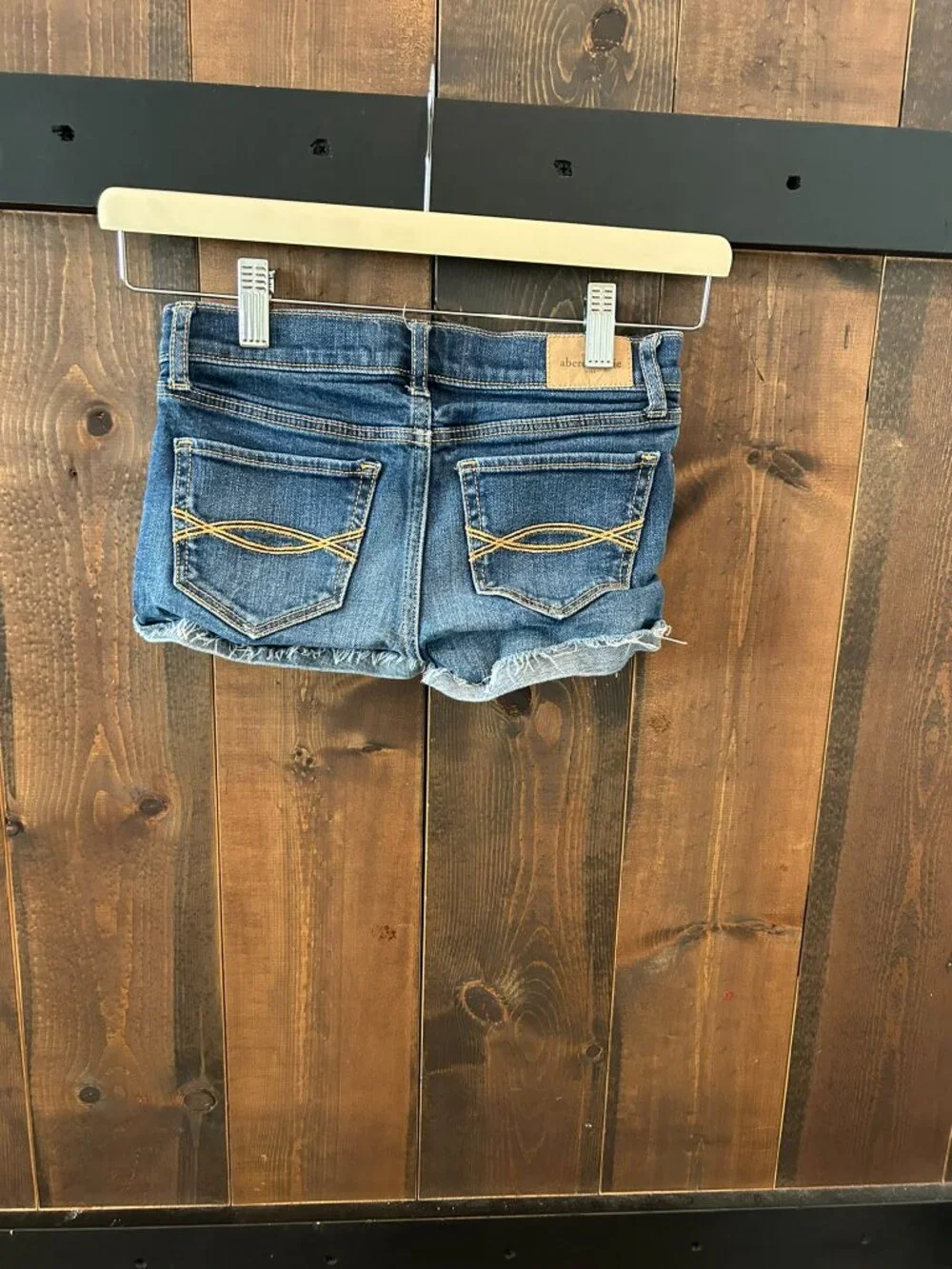 Abercrombie Kids Distressed Low-rise Cutoff Denim Jean Shorts Youth Size 12